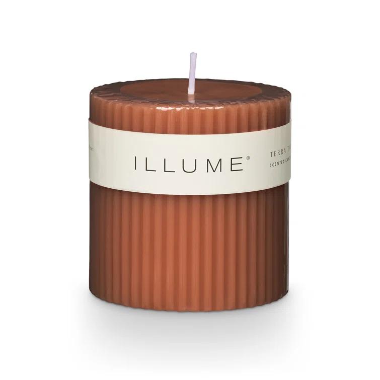Selin Terra Tabac Pillar Candle