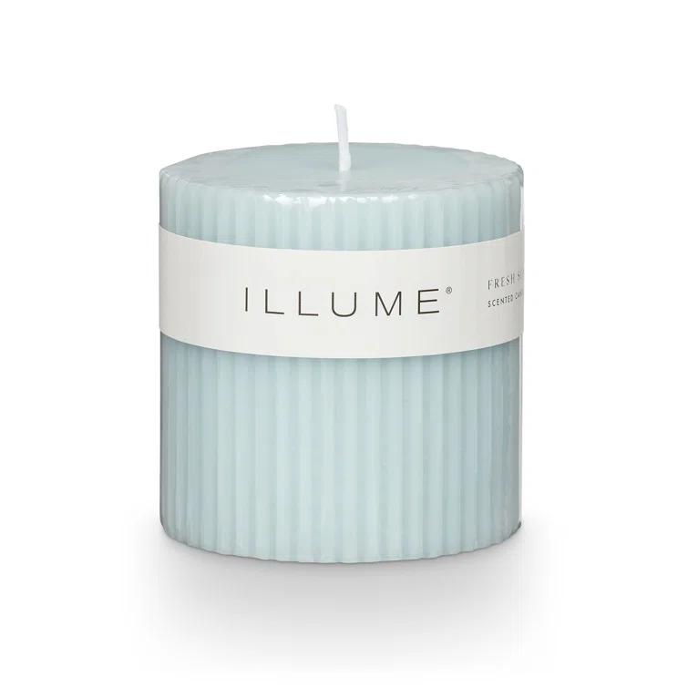 ILLUME Beautifully Done Medium Fragranced Pillar Candle, Blackberry Absinthe