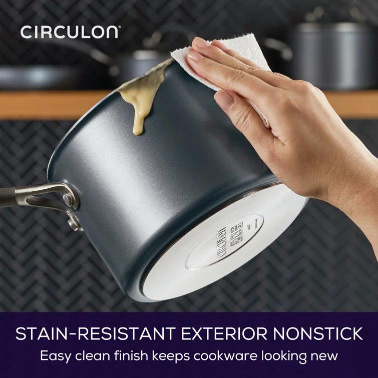 Circulon ScratchDefense with ScratchDefense Nonstick Induction Straining Sauce Pan with Lid & Reviews | Wayfair