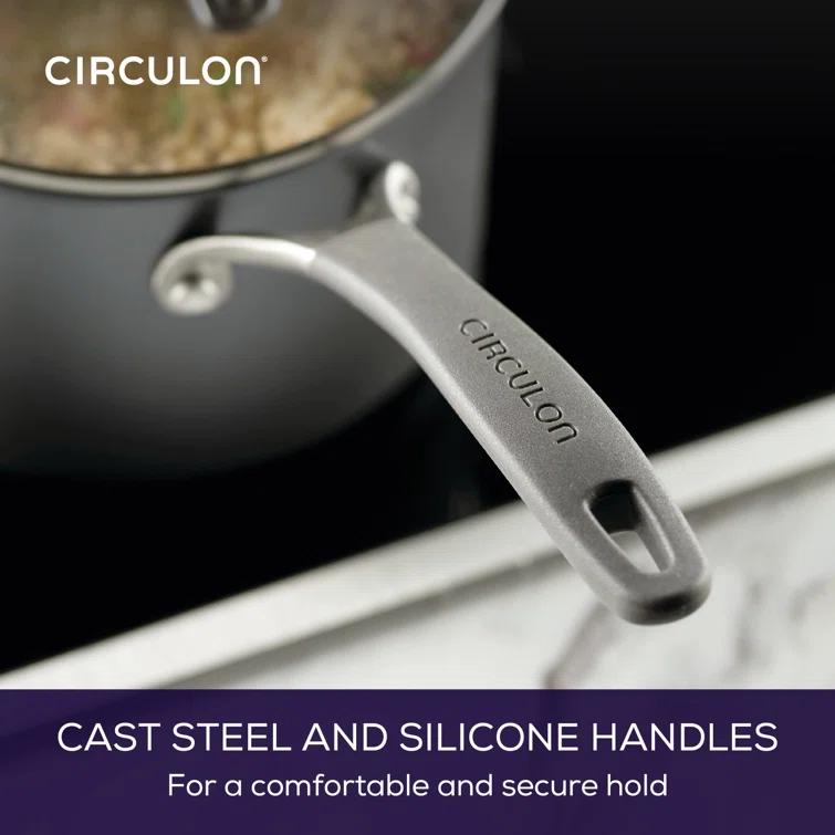 Circulon ScratchDefense with ScratchDefense Nonstick Induction Straining Sauce Pan with Lid & Reviews | Wayfair