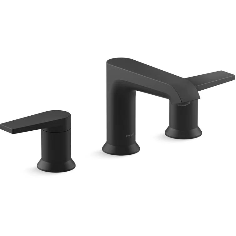 Kohler ® Hint ® Widespread Matte Black Bathroom Sink Faucet