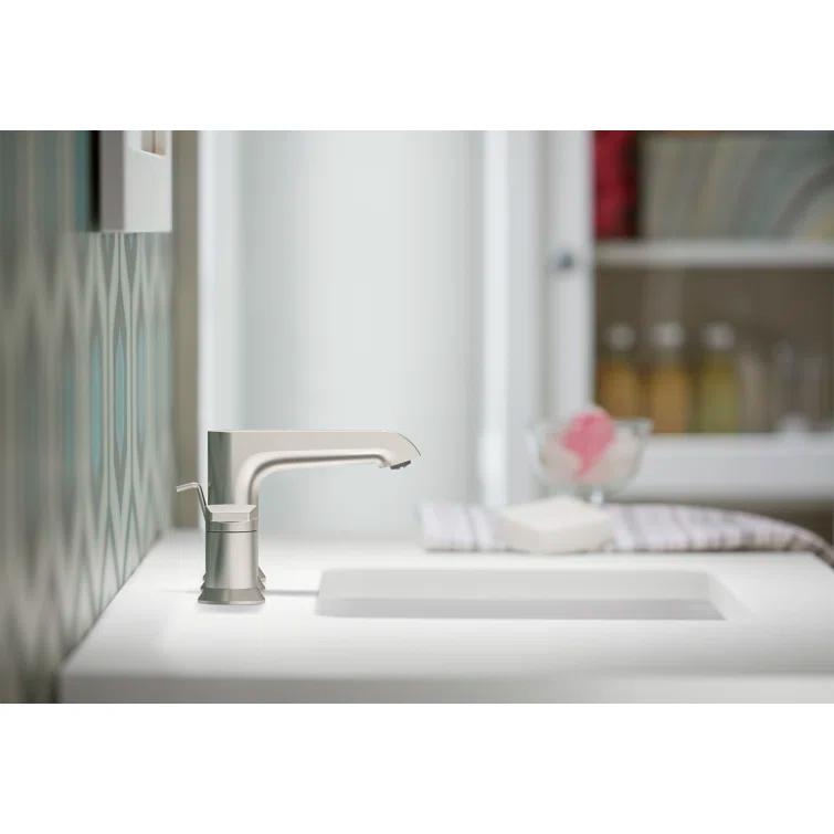 Kohler ® Hint ® Widespread Brushed Nickel Bathroom Sink Faucet
