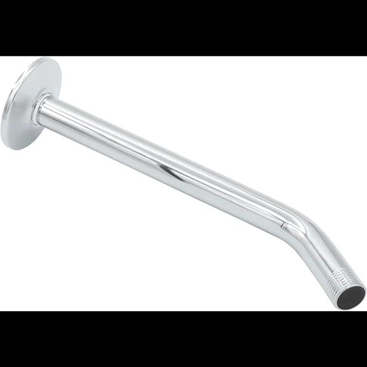 Shower Arm 10 Inch, ½ Inch IPS US Standard, Stainless Steel With Flange Universal Fit, Polished Chrome Finish