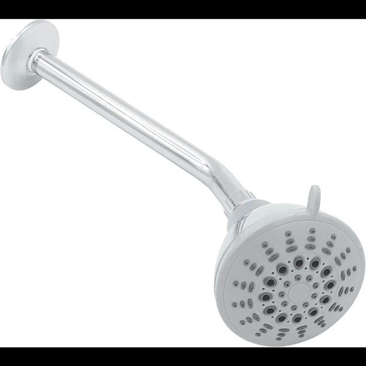 Shower Arm 10 Inch, ½ Inch IPS US Standard, Stainless Steel With Flange Universal Fit, Polished Chrome Finish