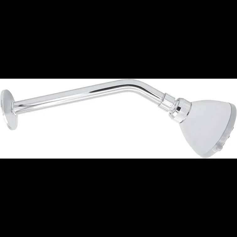 Shower Arm 10 Inch, ½ Inch IPS US Standard, Stainless Steel With Flange Universal Fit, Polished Chrome Finish