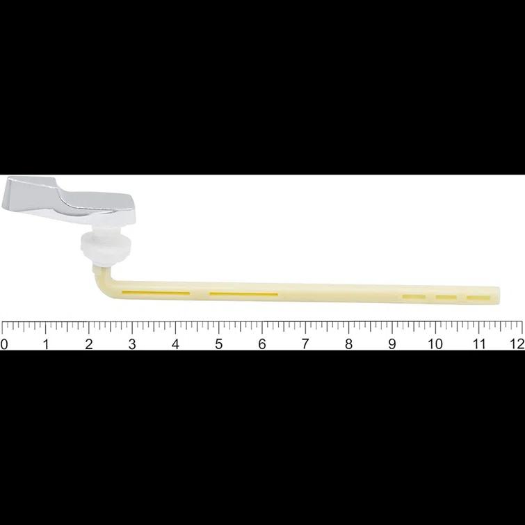 Avalon Toilet Handle Tank Lever With Adjustable Plastic Arm Replacement Kit , Single Flush Action, Adjustable Toilet Lever, Front Mount Handle, Polished Chrome, 9 Inch, For Mansfield Lever