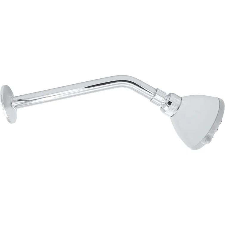 Shower Arm 10 Inch, ½ Inch IPS US Standard, Stainless Steel With Flange Universal Fit, Polished Chrome Finish