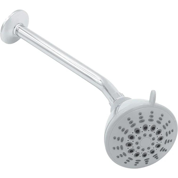Shower Arm 10 Inch, ½ Inch IPS US Standard, Stainless Steel With Flange Universal Fit, Polished Chrome Finish