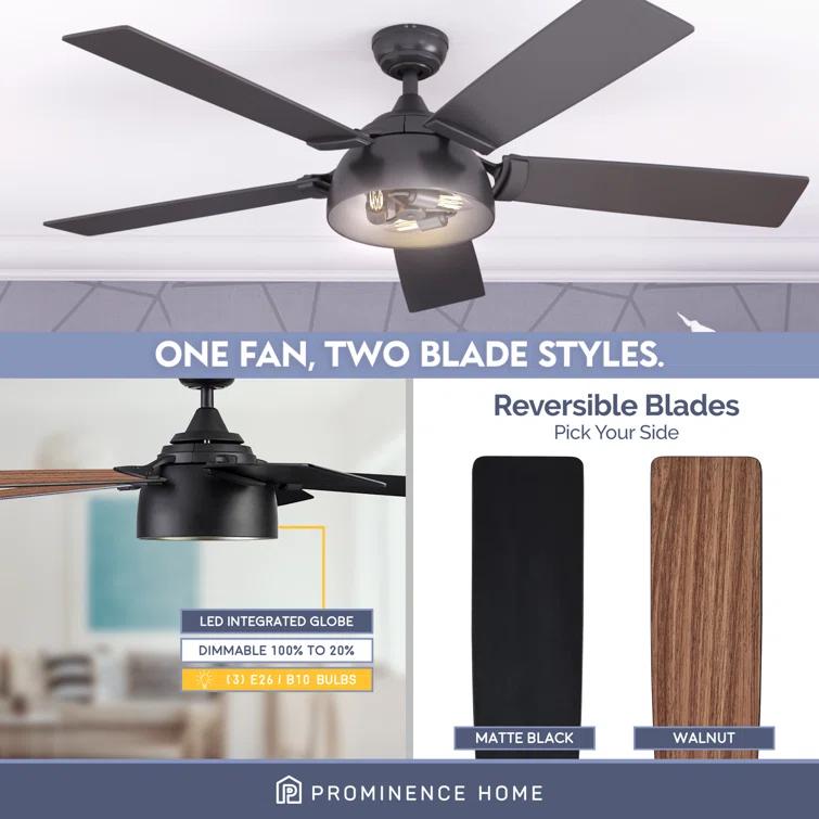 Prominence Home Octavia 52" Ceiling Fan with LED Light