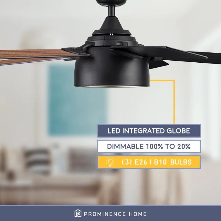 Prominence Home Octavia 52" Ceiling Fan with LED Light