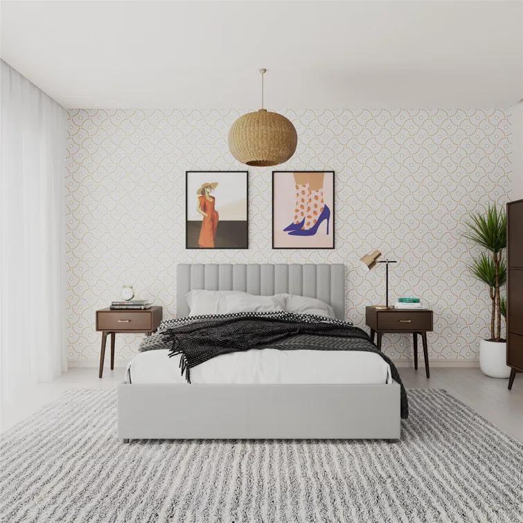 Brittany Upholstered Unfinished Platform Storage Bed