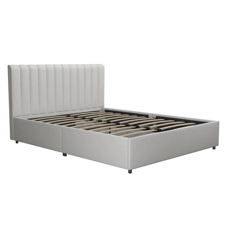 Brittany Upholstered Unfinished Platform Storage Bed
