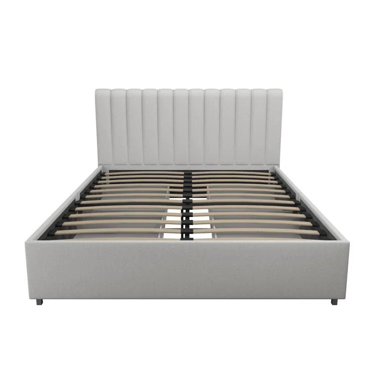 Brittany Upholstered Unfinished Platform Storage Bed