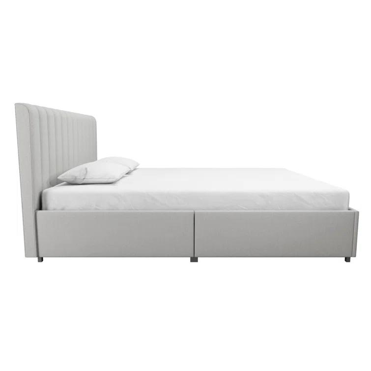 Brittany Upholstered Unfinished Platform Storage Bed