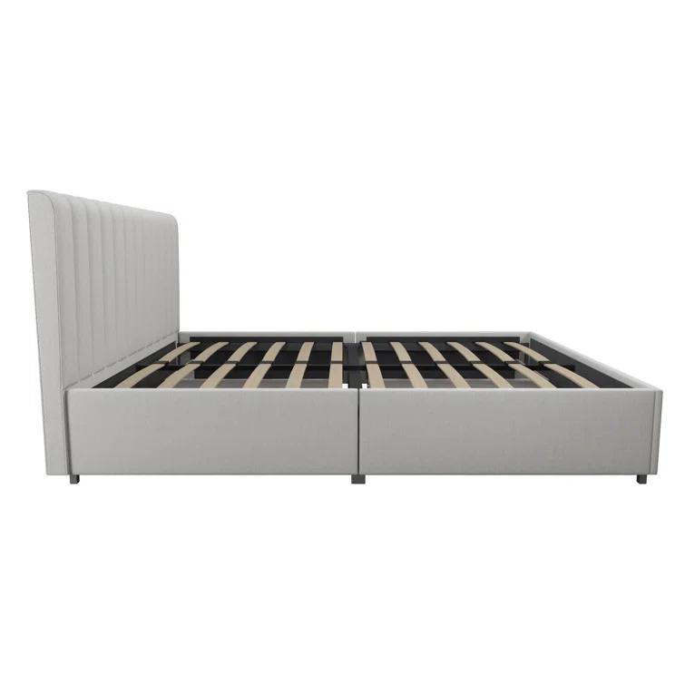 Brittany Upholstered Unfinished Platform Storage Bed