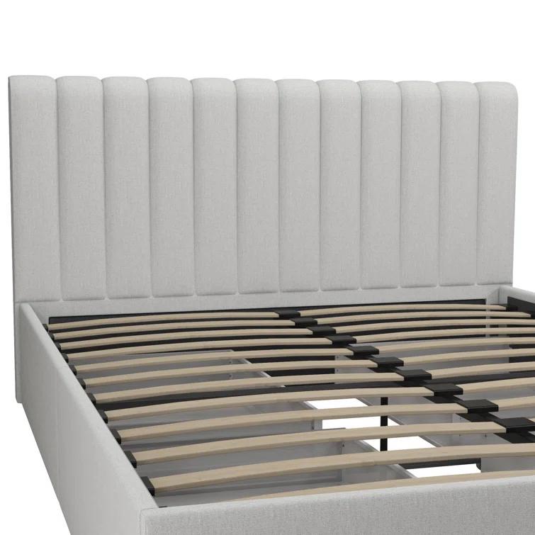 Brittany Upholstered Unfinished Platform Storage Bed