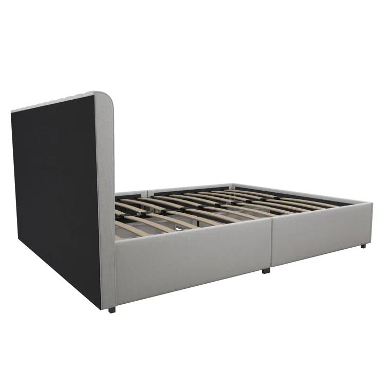 Brittany Upholstered Unfinished Platform Storage Bed