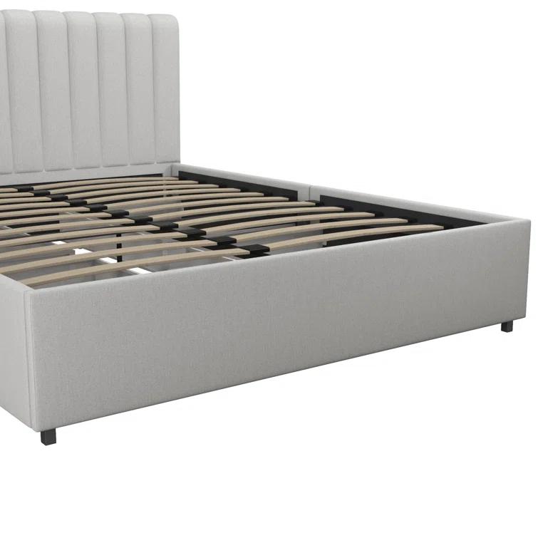 Brittany Upholstered Unfinished Platform Storage Bed