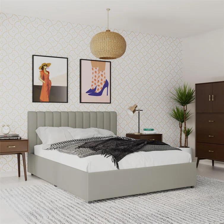 Brittany Upholstered Unfinished Platform Storage Bed