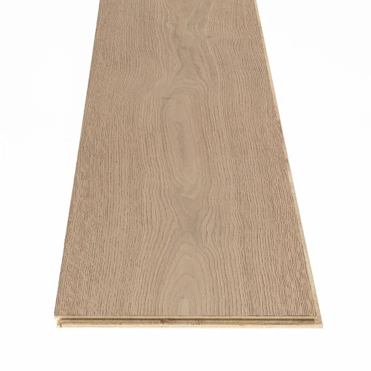 Third Avenue Oak 9.45-in W x 15 mm T x Varying Length Wire Brushed Engineered Hardwood Flooring