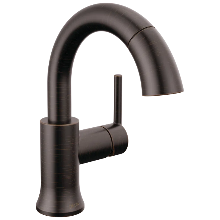 Trinsic Single Hole Bathroom Faucet with Drain Assembly, Single Handle Bathroom Sink Faucet