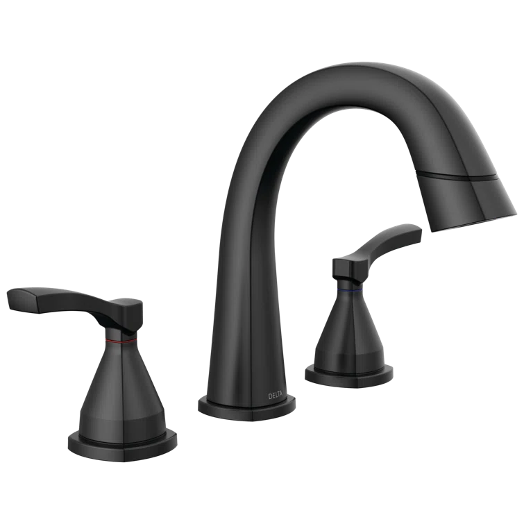 Stryke 3-Hole Widespread Pull Out Sprayer Bathroom Faucet, 2-Handle Bathroom Sink Faucet