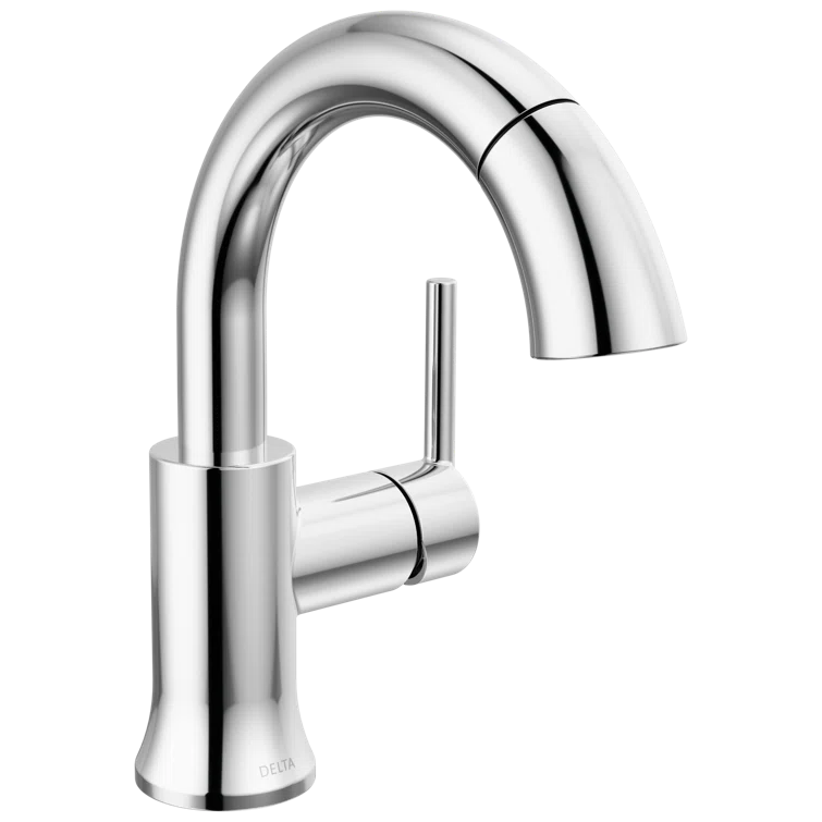 Trinsic Single Hole Bathroom Faucet with Drain Assembly, Single Handle Bathroom Sink Faucet