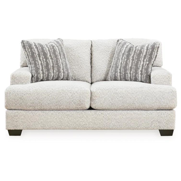 68" Recessed Arm Loveseat with Reversible Cushions