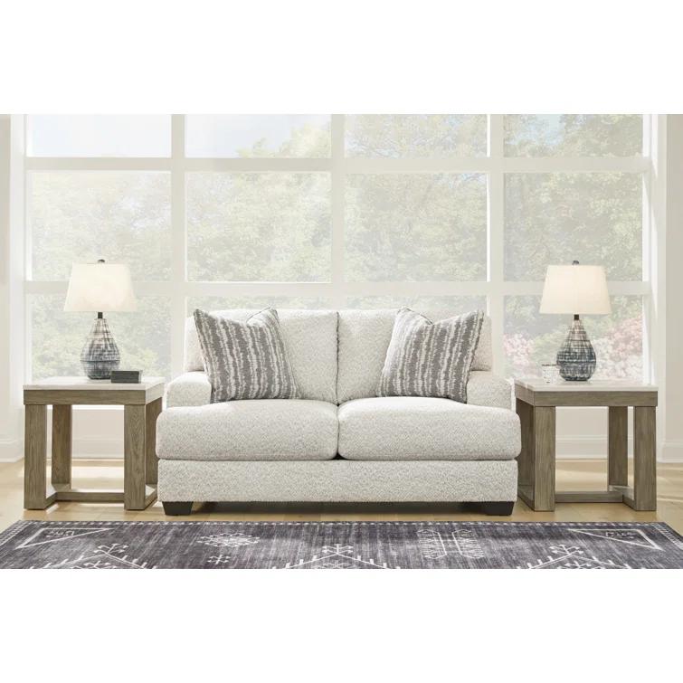 68" Recessed Arm Loveseat with Reversible Cushions