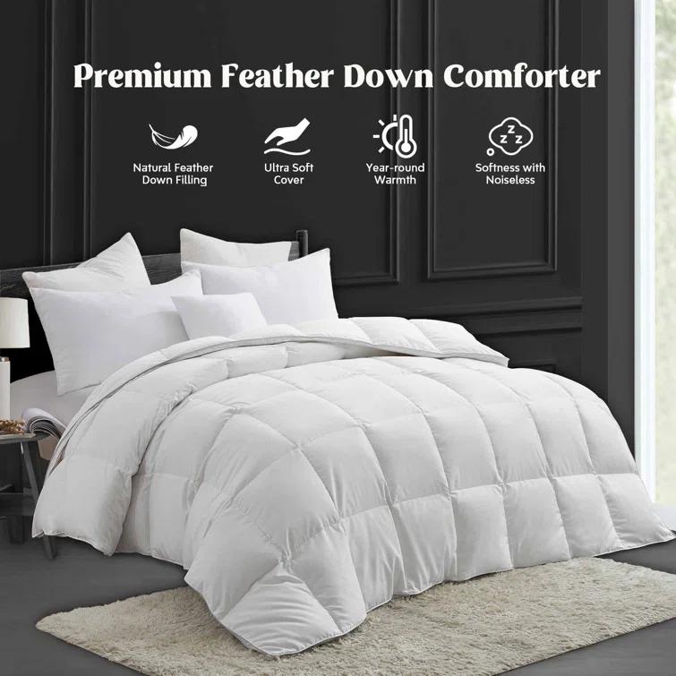 600 Fill Power All Season Down Comforter/Duvet Insert