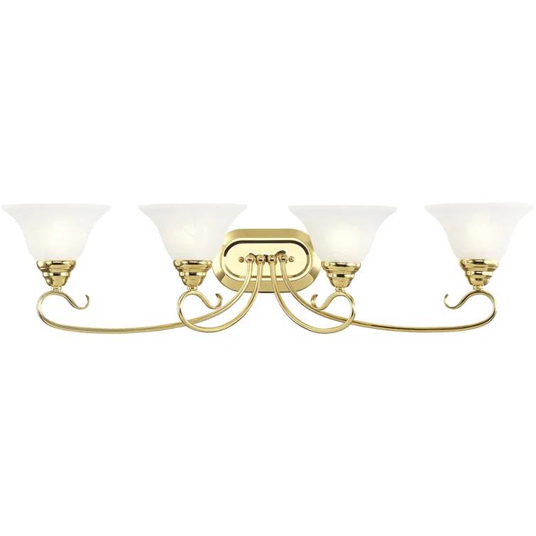 Livex Lighting Coronado 4 - Light Vanity in  Polished Brass