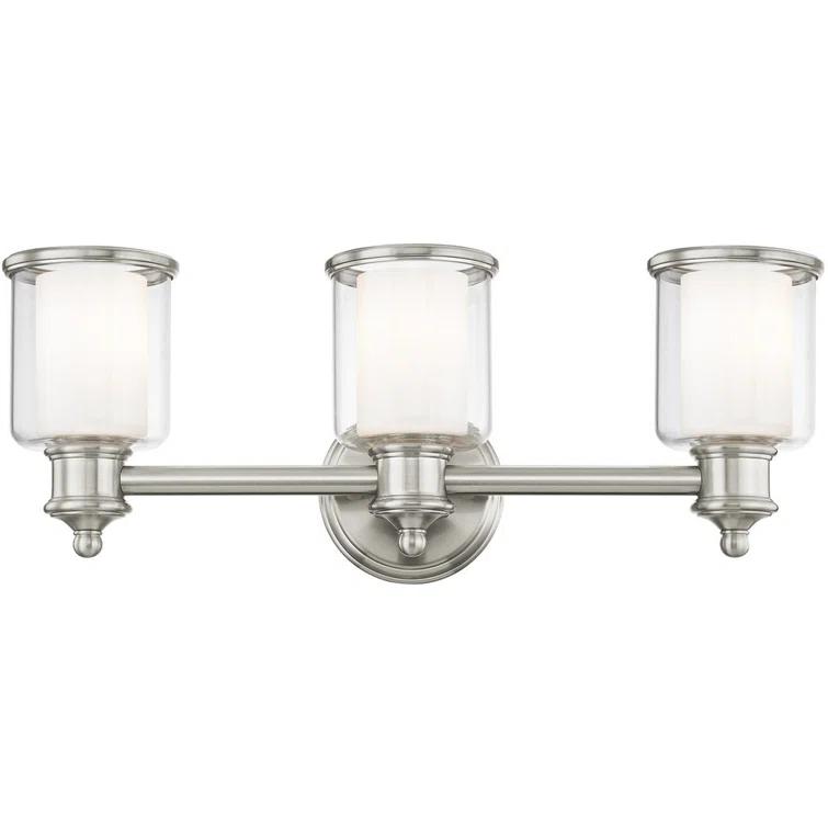 Livex Lighting Middlebush 3 - Light Vanity in  Brushed Nickel