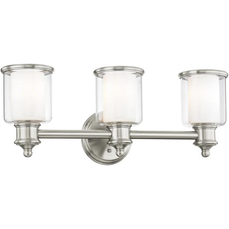 Livex Lighting Middlebush 3 - Light Vanity in  Brushed Nickel