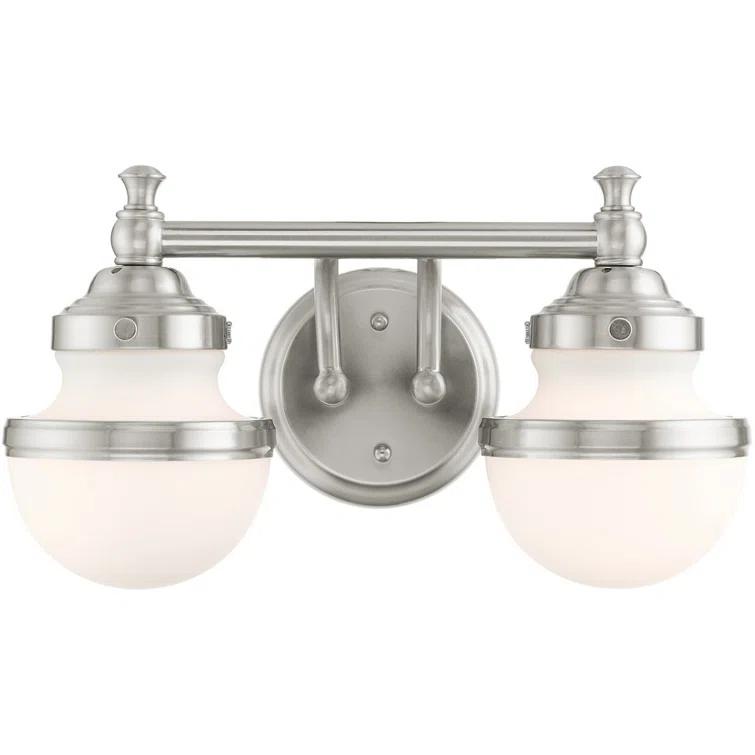 Livex Lighting Oldwick 2 - Light Vanity in  Brushed Nickel