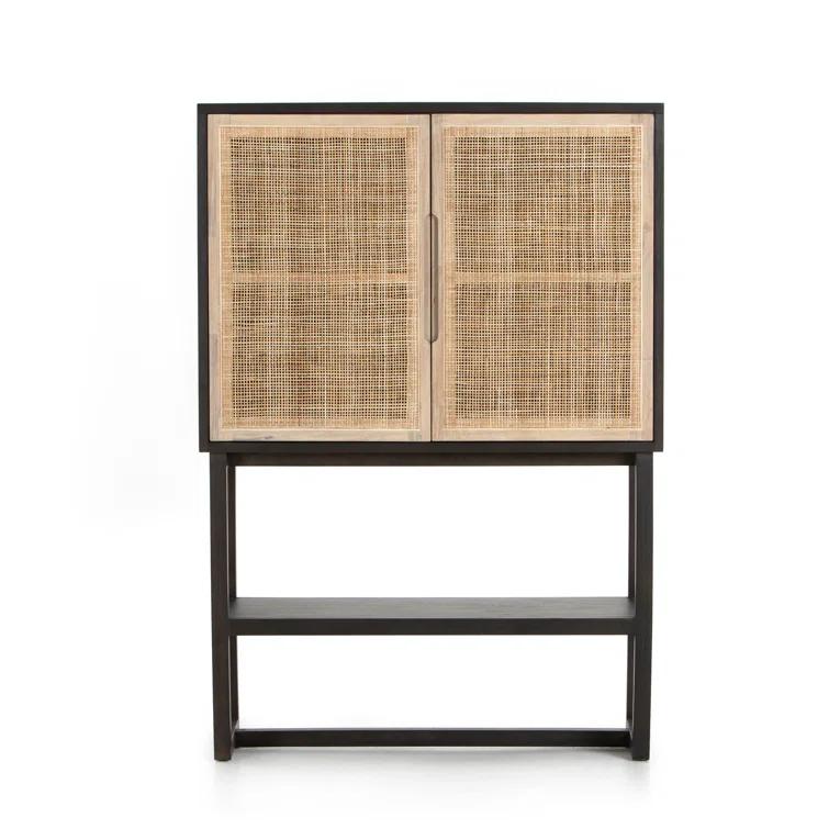 Yvette Woven Tall Cabinet (40")