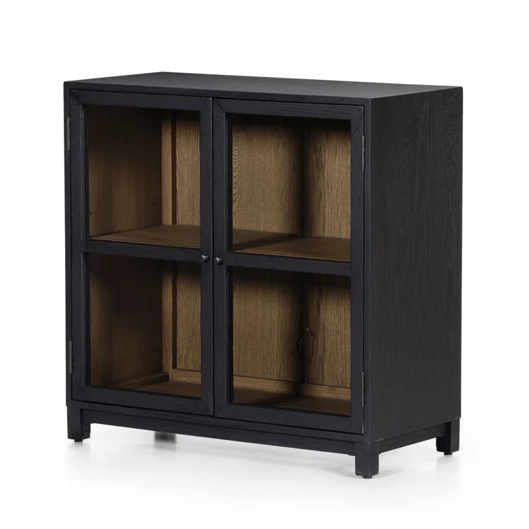 Carly Small Curio Cabinet - Black