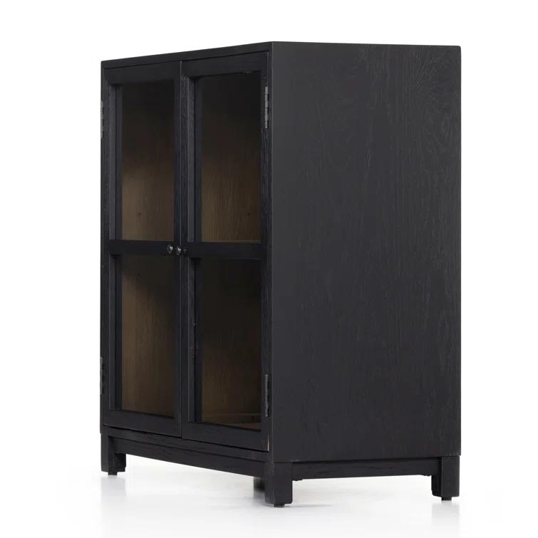 Carly Small Curio Cabinet - Black