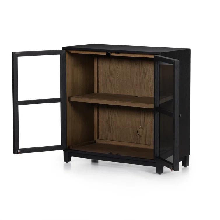 Carly Small Curio Cabinet - Black