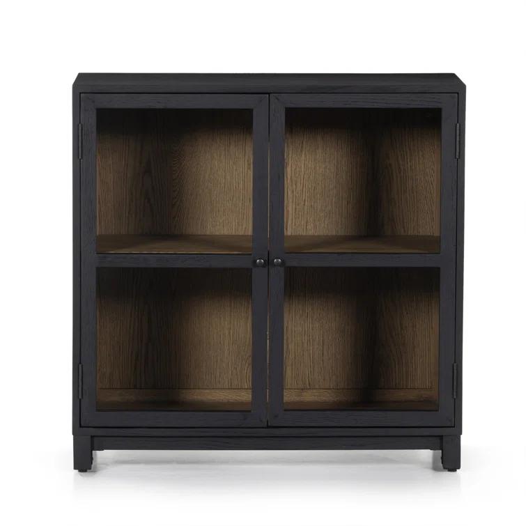 Carly Small Curio Cabinet - Black