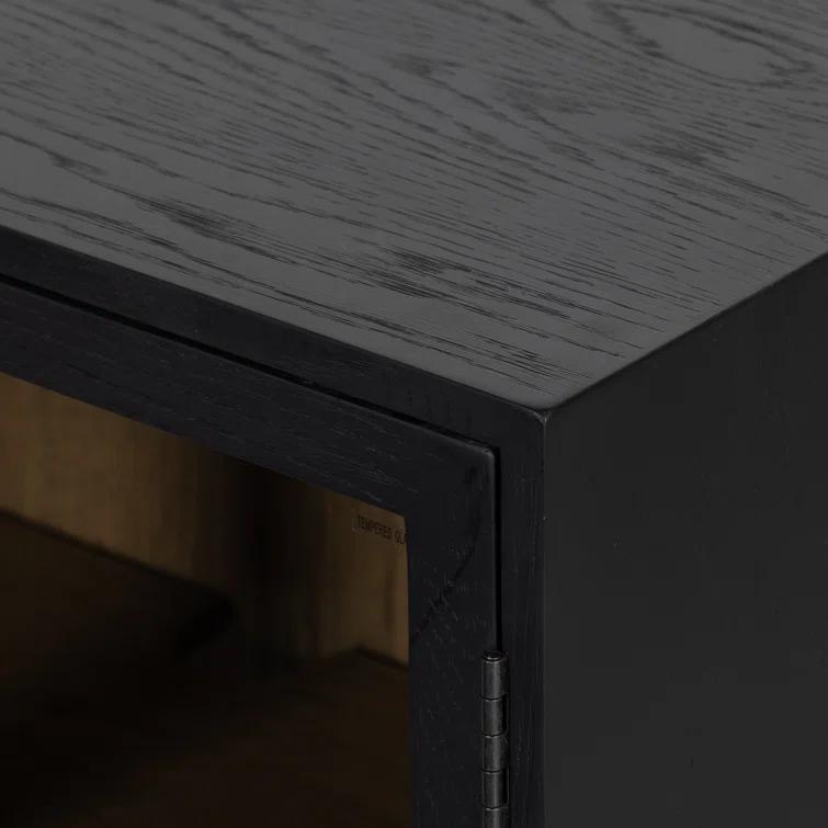 Carly Small Curio Cabinet - Black