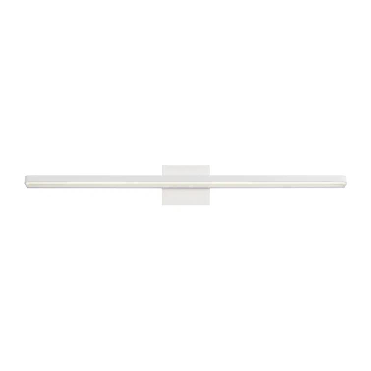Matte White and Chrome Dimmable LED Bath Wall Light