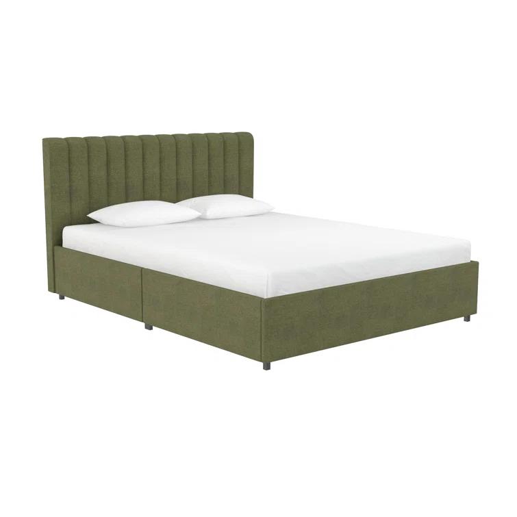 Brittany Upholstered Unfinished Platform Storage Bed