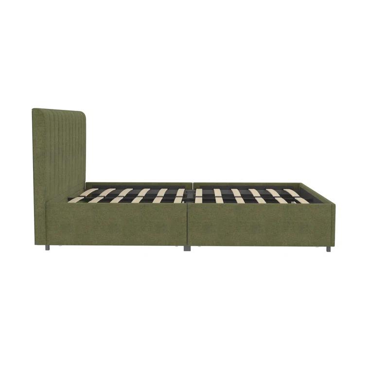 Brittany Upholstered Unfinished Platform Storage Bed