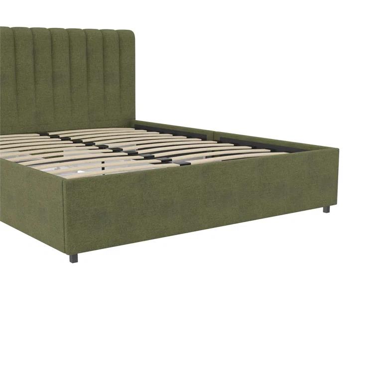 Brittany Upholstered Unfinished Platform Storage Bed