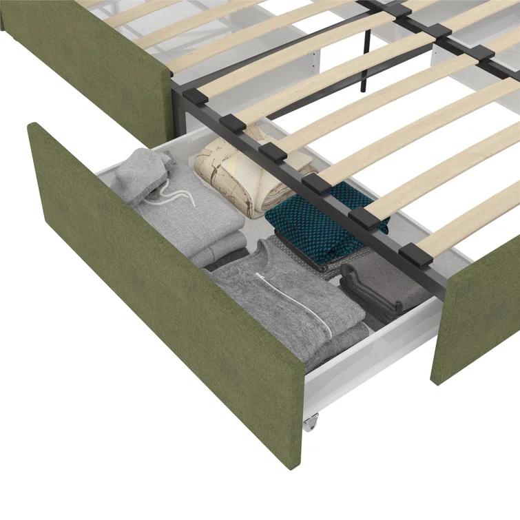 Brittany Upholstered Unfinished Platform Storage Bed