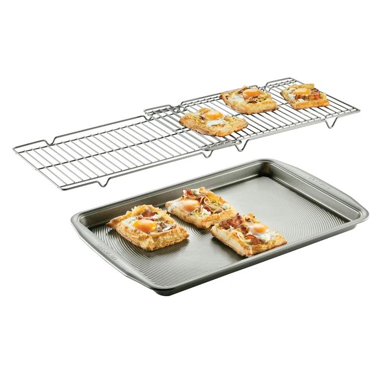 Circulon Bakeware Baking Sheet Pan and Cooling Rack Set, 3 Piece