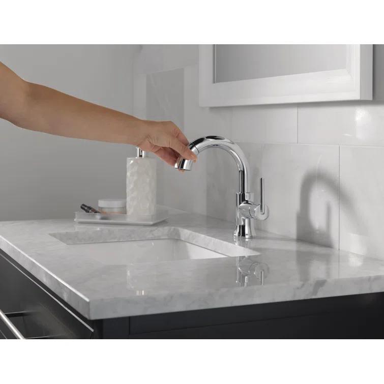 Trinsic Single Hole Bathroom Faucet with Drain Assembly, Single Handle Bathroom Sink Faucet