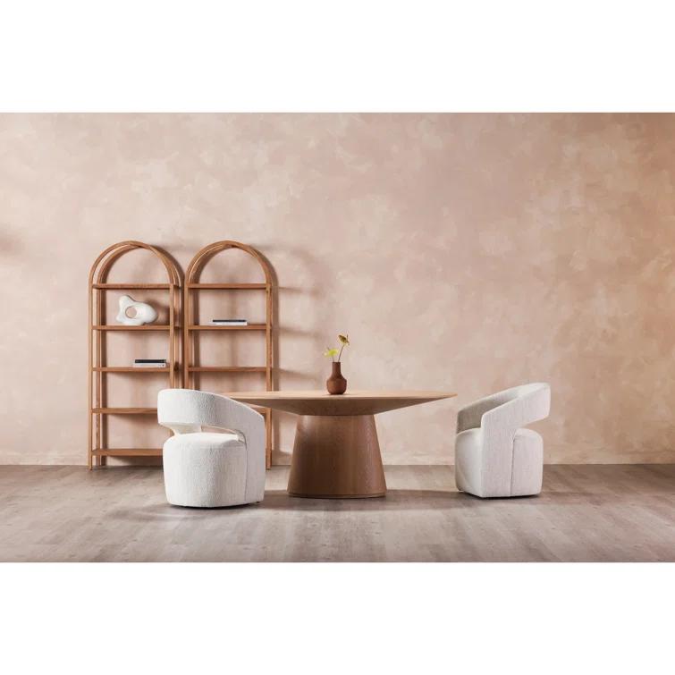 Moe's Home Collection Otago Oval Dining Table Natural Oak Wood Dining Tables