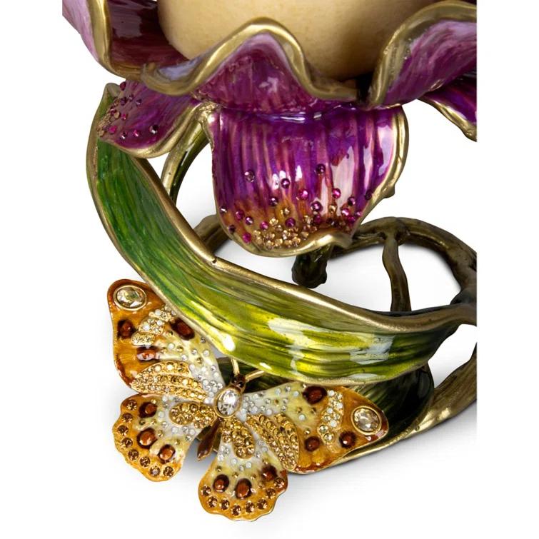 Jay Strongwater Aimee 6.5'' H Tabletop Candlestick