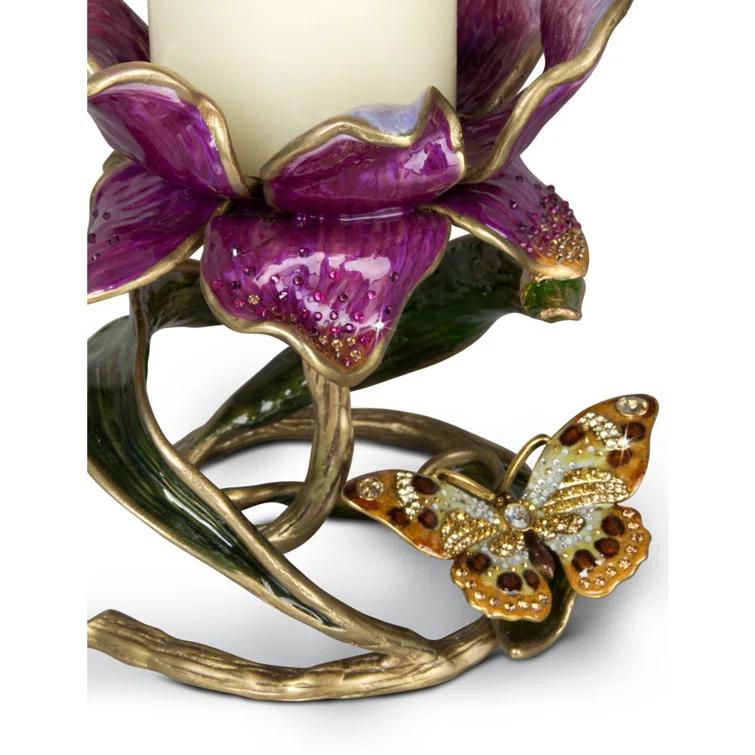 Jay Strongwater Aimee 6.5'' H Tabletop Candlestick